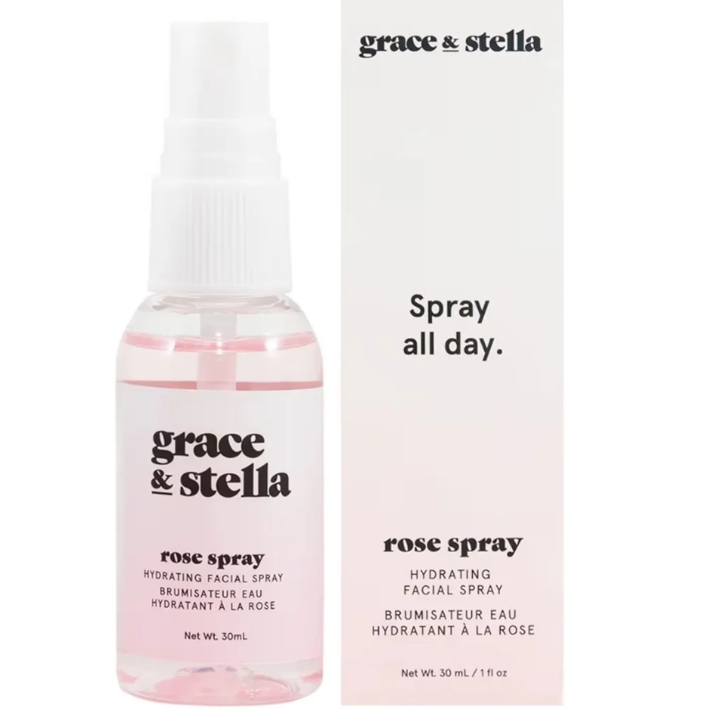NIB Grace & Stella Rose Spray Hydrating Facial Mist 1 Fl Sealed